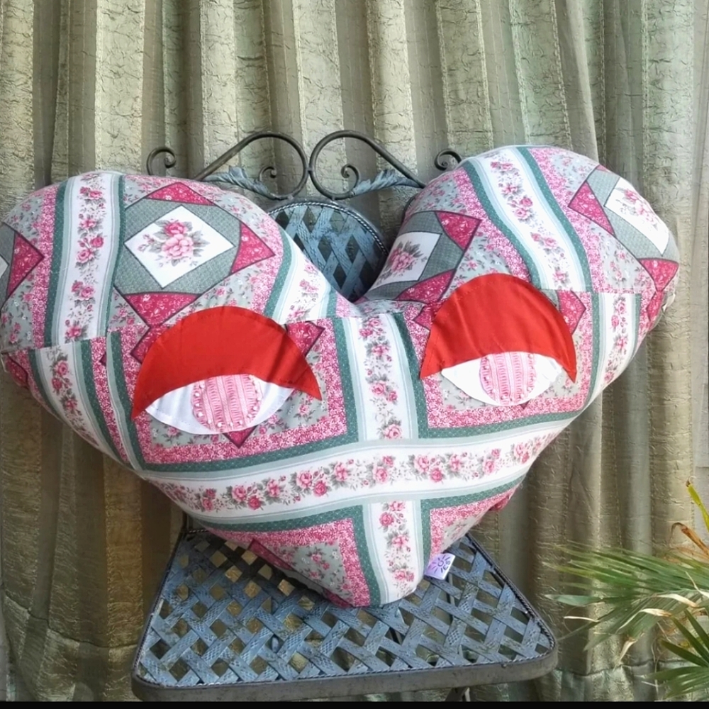 Large Handmade Heart Pillow